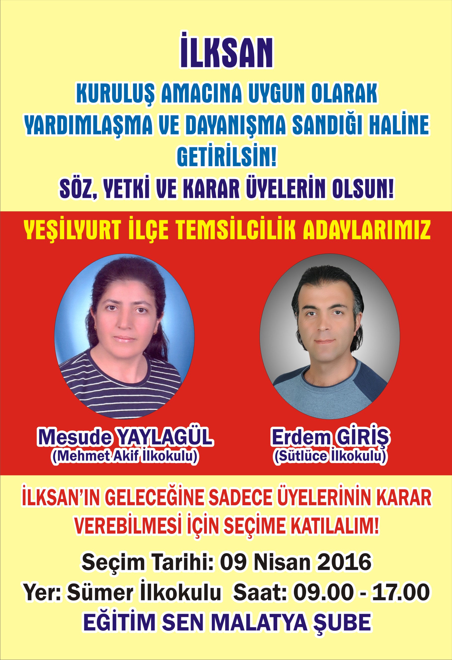 İLKSAN 2016 Seçim Yeşilyurt