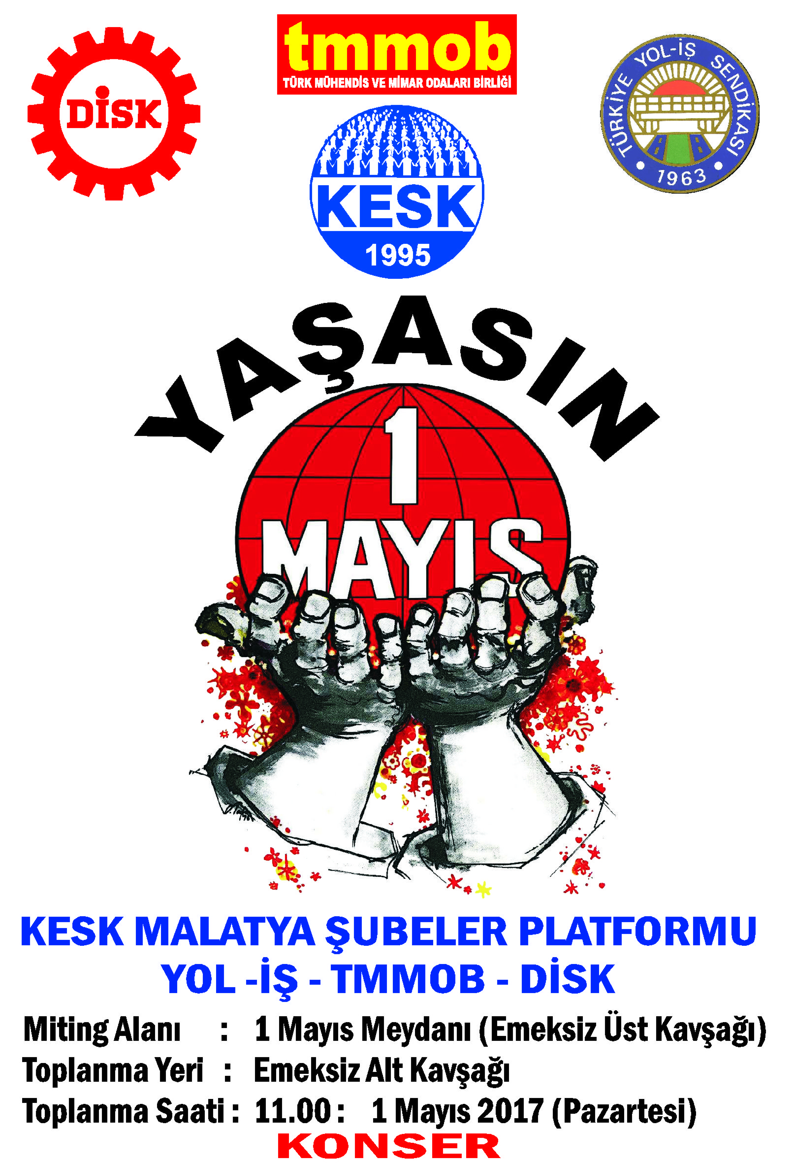 1 MAYIS'TA ALANLARDAYIZ !