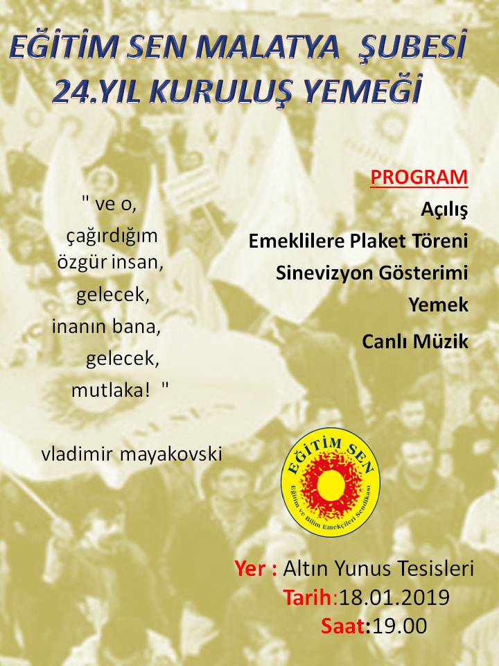 EĞİTİM SEN KURULUŞ ETKİNLİĞİ