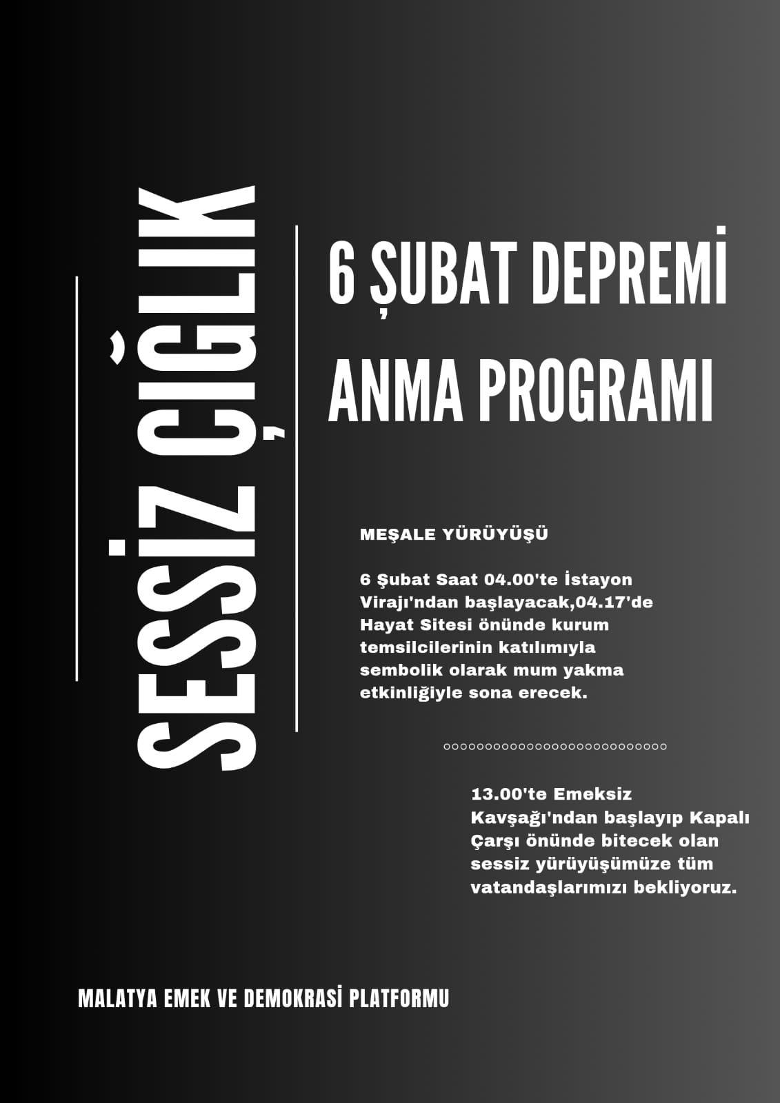 SESSİZ ÇIĞLIK