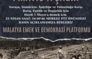 1 Mayıs El İlanı Dağıtma ve Basın Açıklaması